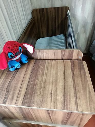masa mebel: Oğlan və qız üçün, Dördbucaq, Beşik, Dəstsiz, Matras ilə, Yellənmə mexanizmsiz — 5