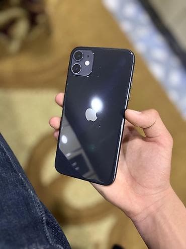 telefin: IPhone 11, 64 GB, Qara, Face ID — 9