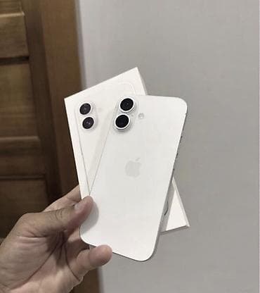ayfon satisi: IPhone 16, 128 GB, Ağ, Zəmanət, Simsiz şarj, Face ID — 1