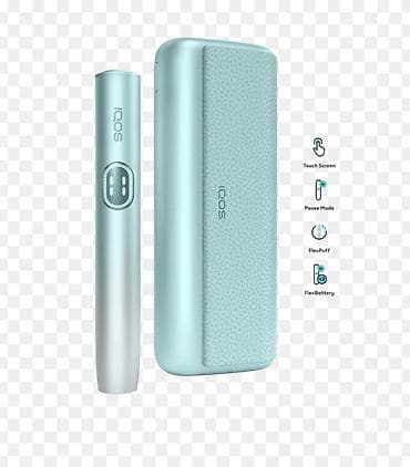 yun corab: IQOS elektron tütün qızdırma cihazı – zərif açıq-mavi rəngdə komplekt — 1