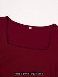 qış qadın koftaları: Bordo qirmizi kofta — 4