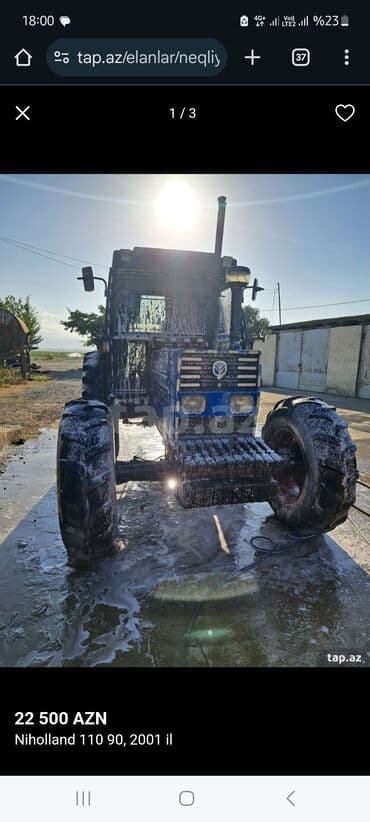 bu avtomobil traktor variantı: Traktor New Holland 2002, 2002 il, 110 at gücü, motor 0.6 l, İşlənmiş — 2
