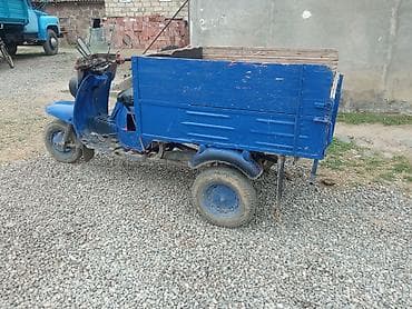 ford transit kreditlə: Yükdaşıma üçün üçtəkərli motosiklet (motoyük maşını) - Rəng: mavi - — 2