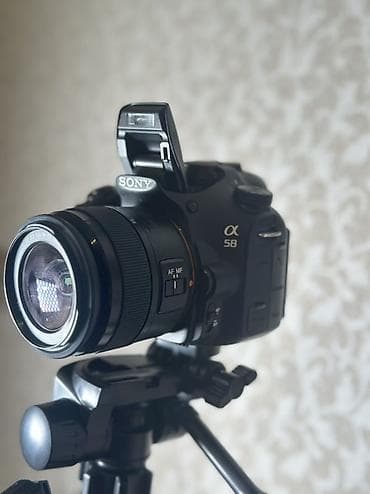 sony erikson: Sony Alpha A58 fotoaparat Çox az işlənib çapılmayıb,çantası kəməri — 4