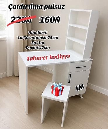 nerj stol: Künc masa, Siyirməli, Polkalı, Kredit yoxdur — 1