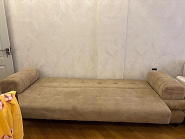 gece lampasi: Bej rəngli çevrilən divan - Funksiya: Asan mexanizmlə tam açılaraq — 2