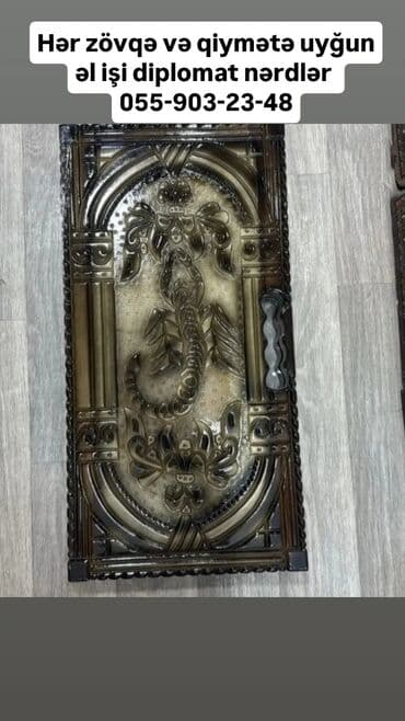 BYD: Əl işi “diplomat” nərd taxtası - Tamamilə əl işi olan qatlanan nərd — 1