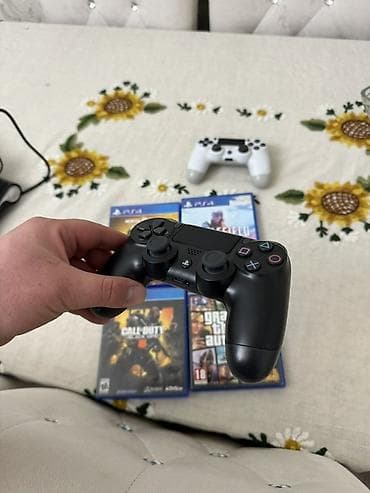 printer islenmis: PlayStation 4 Slim oyun konsolu paketi - Model: PS4 Slim (qara rəng) — 4