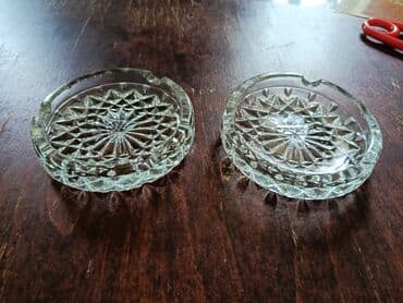 Şüşə külqabı dəsti - 2 ədəd klassik şüşə külqabı - Kəpəzvari qabarıq