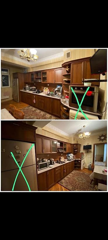 Mətbəxt mebeli satilir ideal vəzyətdədi,hec bir cizigida yoxdu,eve