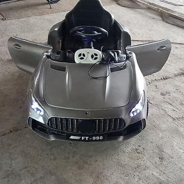 детские кроссовки на липучке: Uşaq elektrikli maşın – FT-998 model - Korpusu metalik boz rəngdə — 1