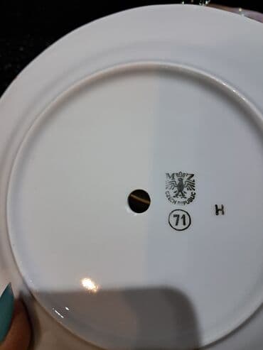 qurbanliq tortlari: Tort və şiriniyyat qabı, rəng - Qızılı, Farfor, Çexiya — 3