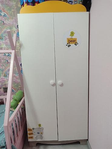 xrom şar: Oğlan və qız üçün, 2 qapılı, Açılan, Düz dolab — 1