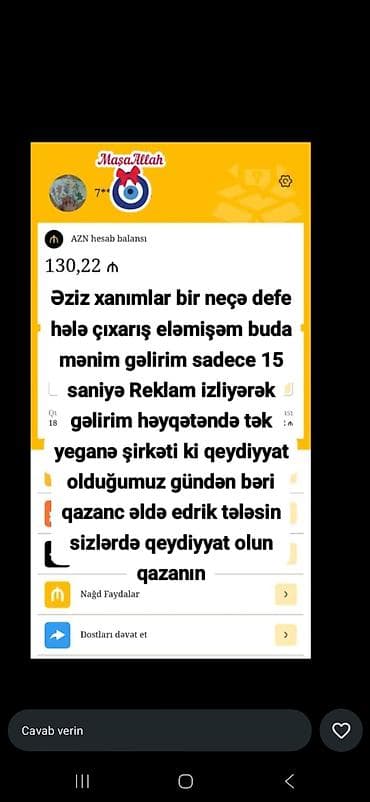 Xidmət: Telefondan satışsız onlayn gəlir platforması Təsvir: - 15