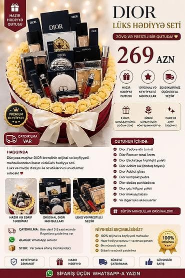 sabo 10: Dior Lüks Hədiyyə Seti – zövq və prestij bir qutuda Məzmun: - Dior — 1