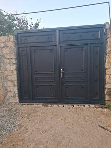 Pəncərələr: Dəmir Həyət darvazası, Mexaniki, rəng - Qara — 4