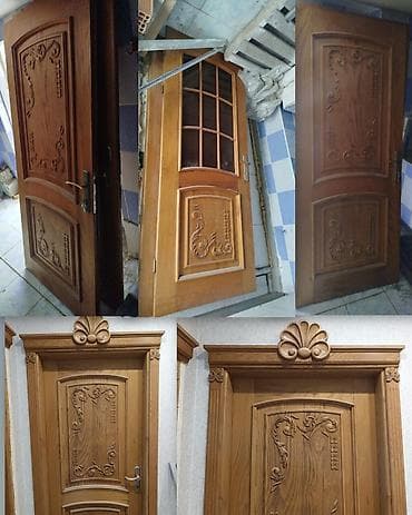 mebel sumqayit: VesileŞabalid agacinnan 4 eded otaq qapisi 90/205.1 şüşeli 3 sade — 1