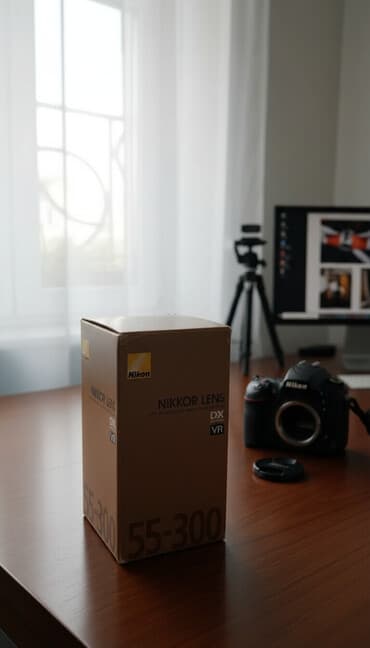 nikon d 90: Nikon AF-S DX NIKKOR 55–300mm f/4.5–5.6G ED VR tele-zoom obyektiv - — 1