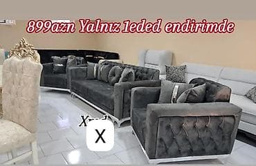divan kafe: - Qonaq otağı üçün dəst: 1 ədəd geniş divan + 2 ədəd kreslo - — 1