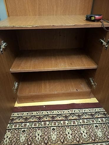 kiçik dolab: 3 qapılı, Qəhvəyi, Digər material, Açılan, Düz dolab — 5