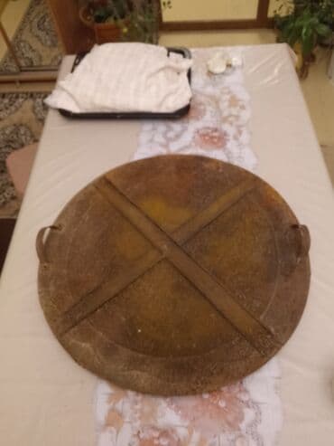 Столы для кормления: Diametri-66. Böyük 3 Kilo Yarım Falan Məcmeyi Sini Qapağı. Dəmir sac – — 1