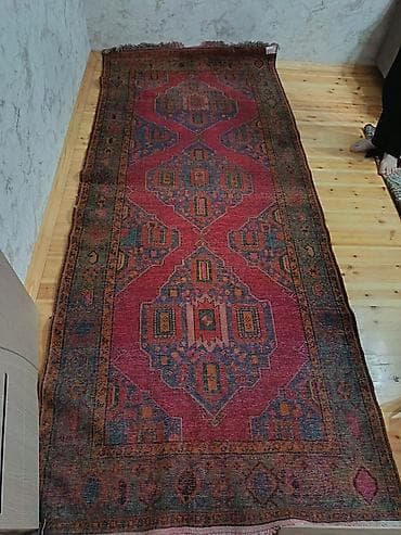 antik əşyalar alqi satqi: Xalça – əl işi, şərq üslubunda - Material: təbii yun - Toxunuş: əl — 2