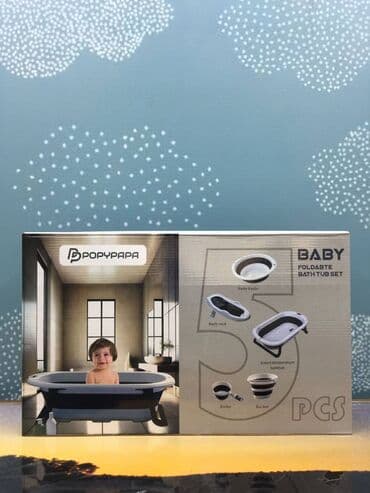 mişqa şekilleri: Qatlanan Vanna 🔷️5-li dəst Yeni Upakofka Qatlanır Suyun temperaturunu — 2