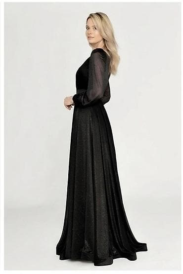 50 razmer don: Satılır! ✨ Zərif və parıltılı qara axşam donu (ziyafət geyimi). Don — 6