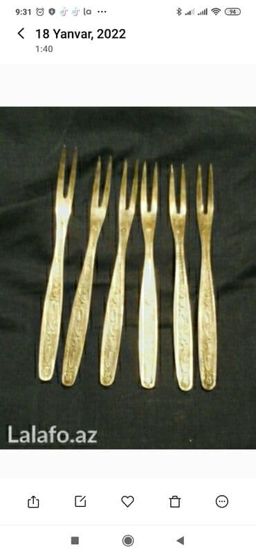 Əntiq vazalar: Mexior çay, desert qaşıq,vilka, limon vilkası, kofe qaşiqi və — 4