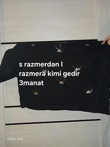 Qadın geyimləri satılır qiymət üzərində qeyd olunub razmer xs s m l — 4