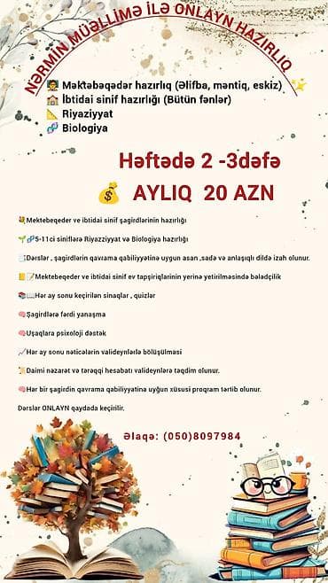 sazz internet qosulma: Nərmin müəllimə ilə onlayn hazırlıq Tədris istiqamətləri: - — 1