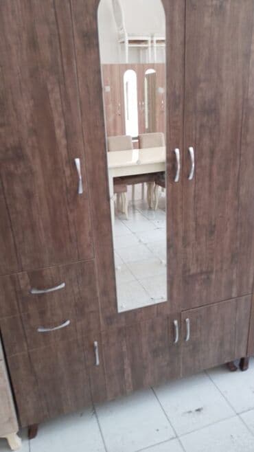 горка для посуды: Новый, Распашной, 3 двери Прямой шкаф, Шкаф-вешалка, Азербайджан — 19