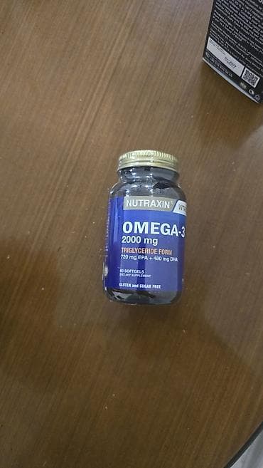tirmə şal: Nutraxin Vitals Omega-3 2000 mg – qida əlavəsi - Formul: Trigliserid — 1