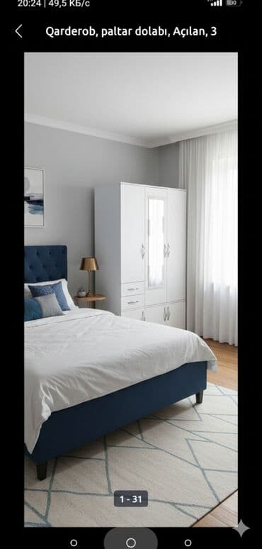 Təmir və tikinti: Yeni, Açılan, 3 qapılı Düz dolab, Qarderob, paltar dolabı, Azərbaycan — 6