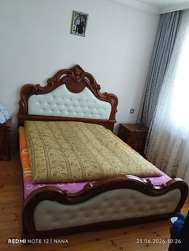 İşlənmiş, İkinəfərlik çarpayı, Bazalı, Matras ilə, Siyirməsiz