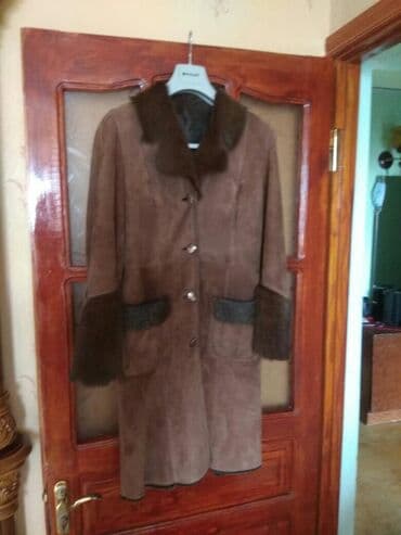 qadınlar üçün təbii dublyonkalar: Palto, S, rəng - Qəhvəyi — 1