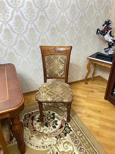 xirdalan riyad mebel: Qonaq otağı üçün, İşlənmiş, Açılan, 6 stul — 1