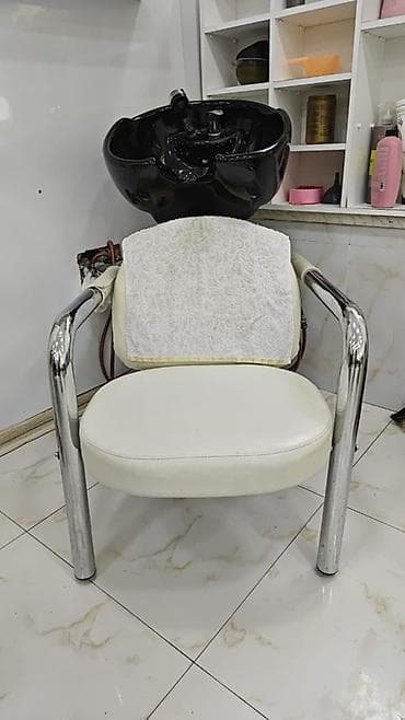 kreslo gence: Salon üçün saç yuma stansiyası - Qara rəngli, dərin keramik/yüksək — 3