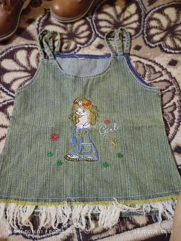 детские комплекты трусы и майка: Uşaq geyim dəsti - Bənövşəyi qısa ətək: elastik bel, iki kəsimli — 5