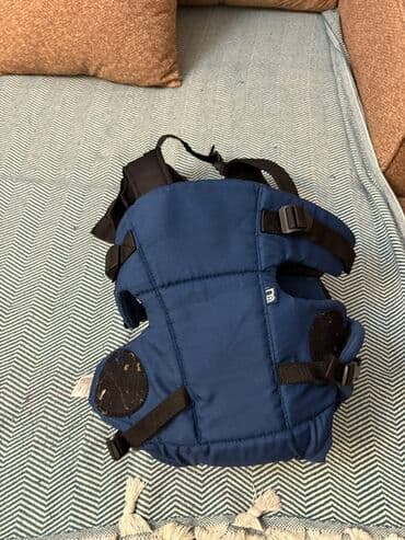 Uşaq daşıma kəfəsi (baby carrier) - Rəng: tünd mavi (korpus) + qara