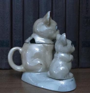 alman avçarkasi: Немецкий фарфор. антиквариат. собачки. перешница-солонка. комплект для — 3