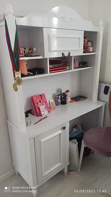 uşag mebeli: Oğlan üçün, Yeni, Təknəfərlik çarpayı, Yazı masası, Dolab, Komod — 4