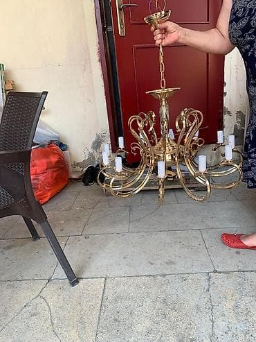 lusdurlar: Çılçıraq, 10 və daha çox lampa, Xrustal — 3