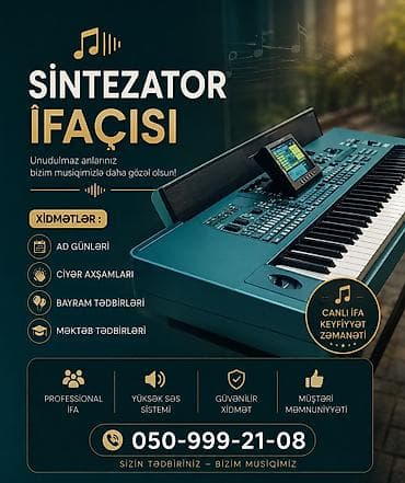 Sintezator ifaçısı xidməti Unudulmaz anlarınızı daha da gözəl edən — 1