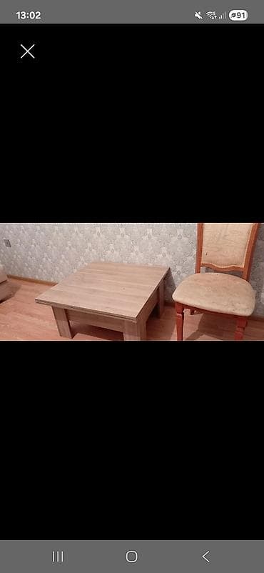 divar dekor: Kvadrat masa, Açılmayan, Təkərsiz, Teksturalı laminat, Zəmanətsiz — 1