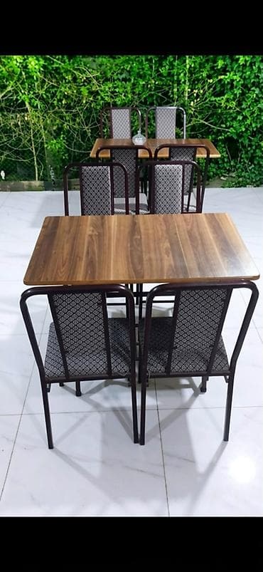 Kafe üçün stol-stul dəsti. 7 ədəd MDF (su götürməyən, keyfiyyətli) lalafo.az -da Kafe üçün stol-stul dəsti. 7 ədəd MDF (su götürməyən, keyfiyyətli)