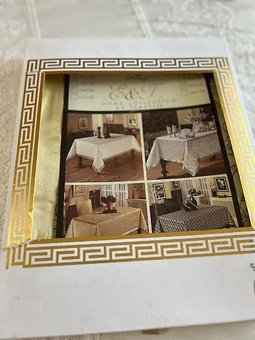 hermes tekstil: 220x160 Zərif naxışlı süfrə (E&T Home Collection) - Material — 3