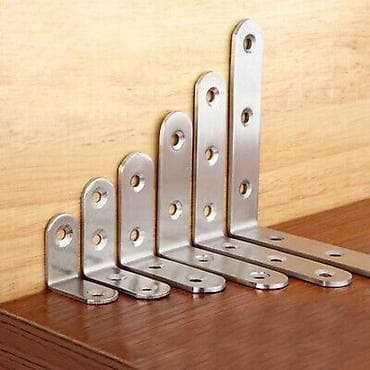 kəndir: Paslanmayan poladdan L formalı bərkidici bucaqlar (möhtərizələr) - — 1