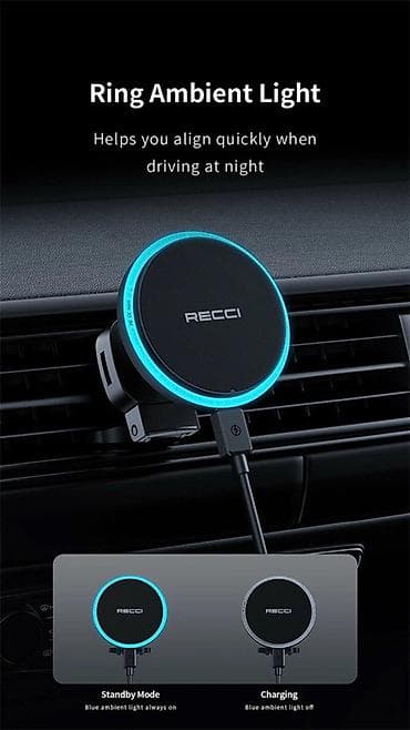 gps avto: Simsiz şarj cihazı 15 Vt — 2