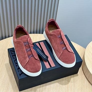 ayaggabı: Zegna Triple Stitch Suede Sneakers Pulsuz Çatdırılma və Vatsap Aktivdi — 2